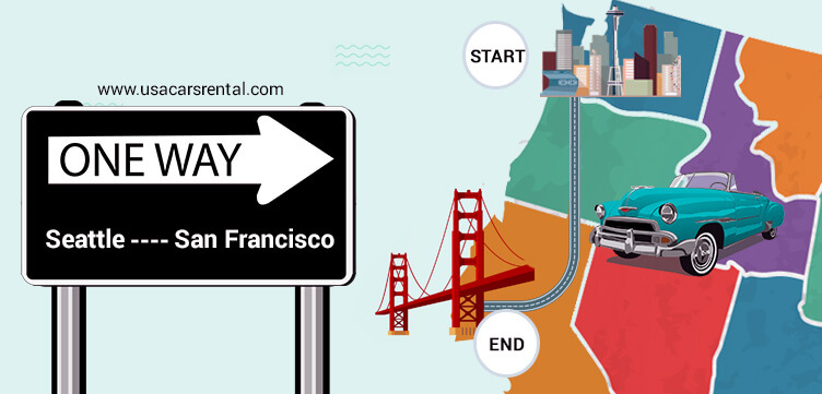 One Way Car Rental Seattle to San Francisco
